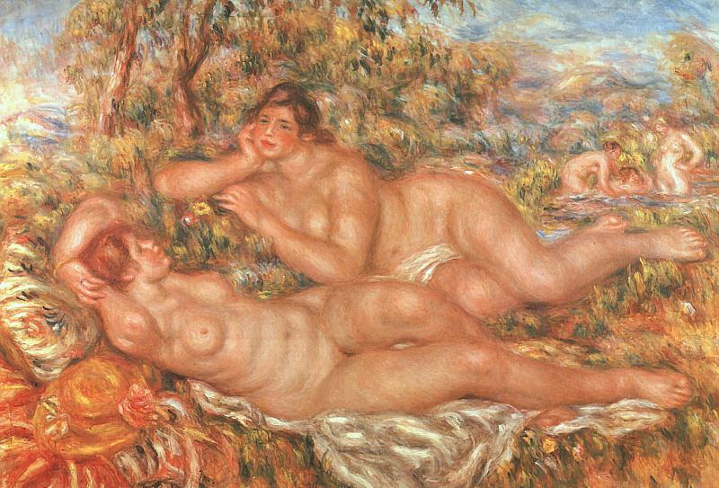 Pierre Renoir The Great Bathers oil painting image